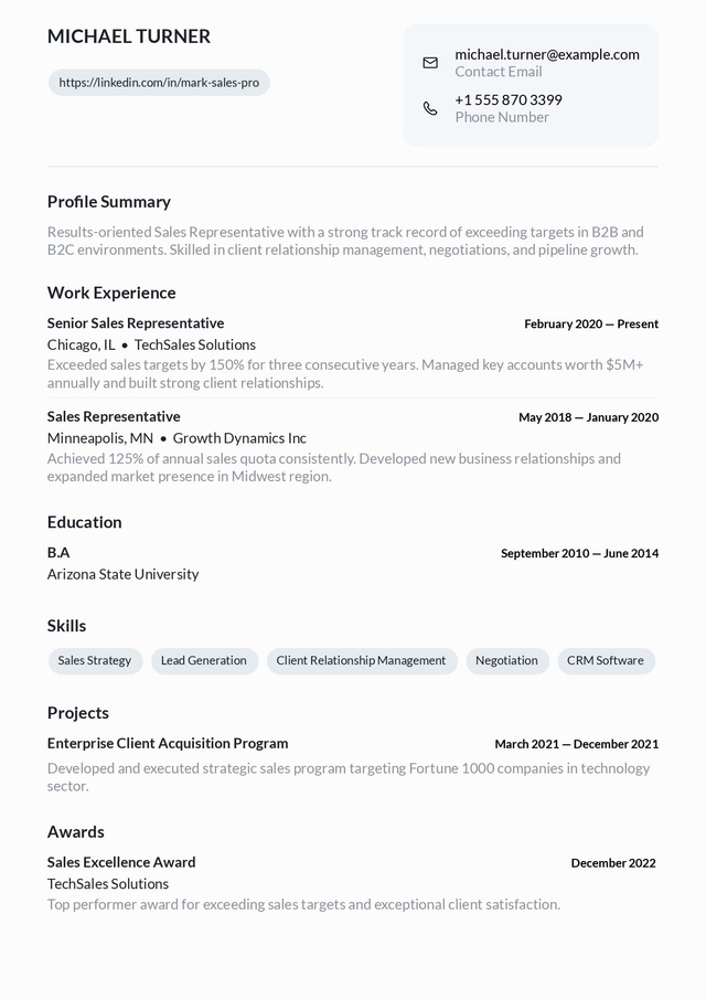base resume template