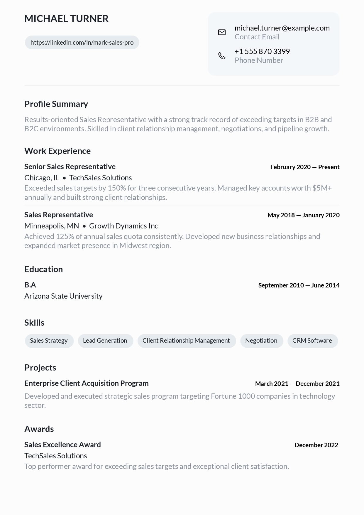 base resume template