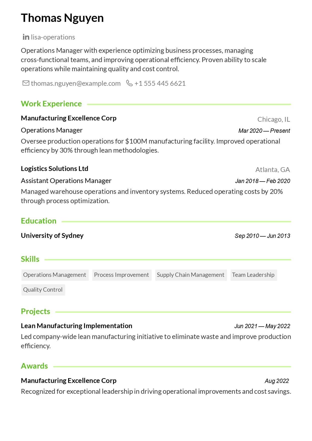 focus resume template